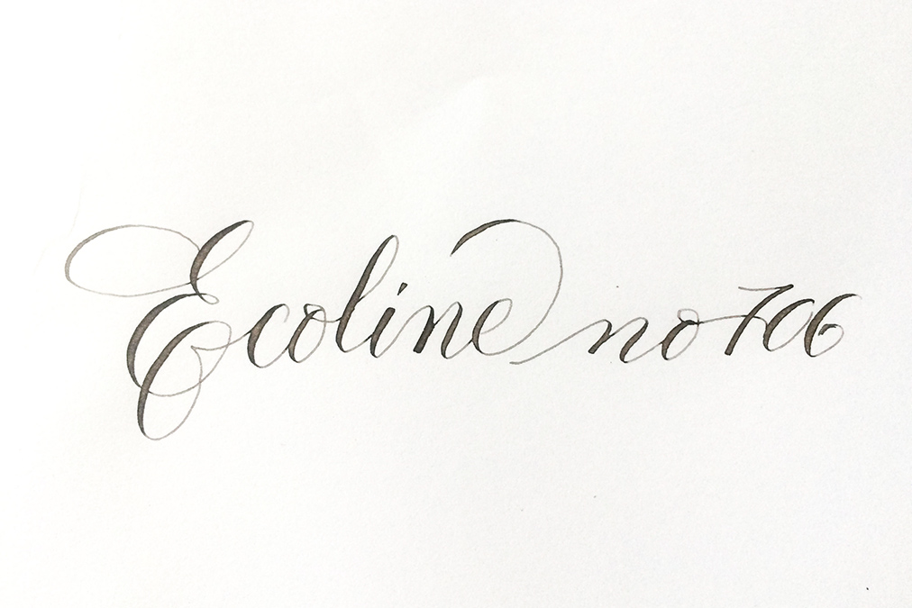 test ecoline kalligraphie