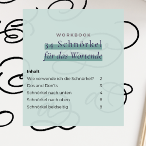 schnörkel wortende workbook