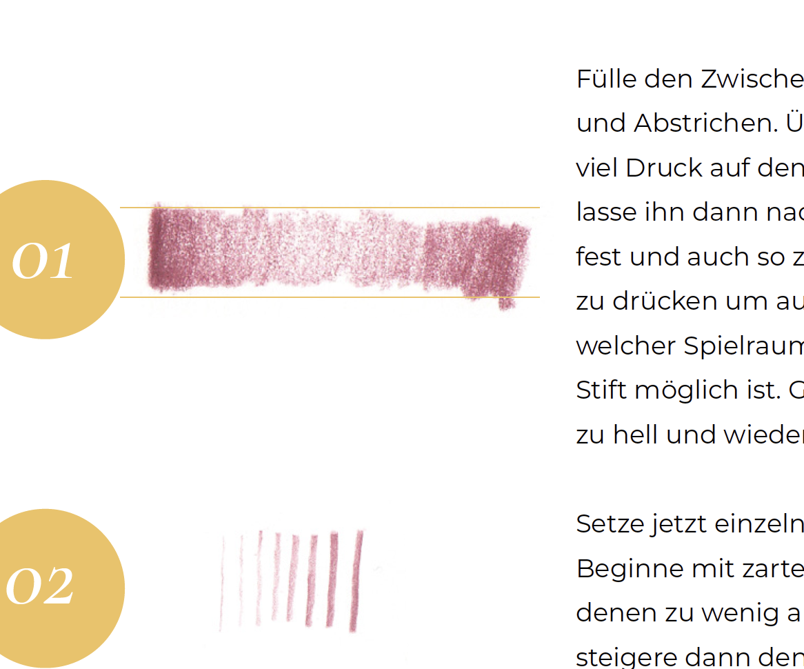buntstift kalligraphie